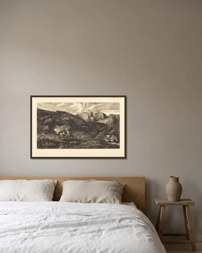 La Peur (Strach), Odilon Redon w ramie na ścianie