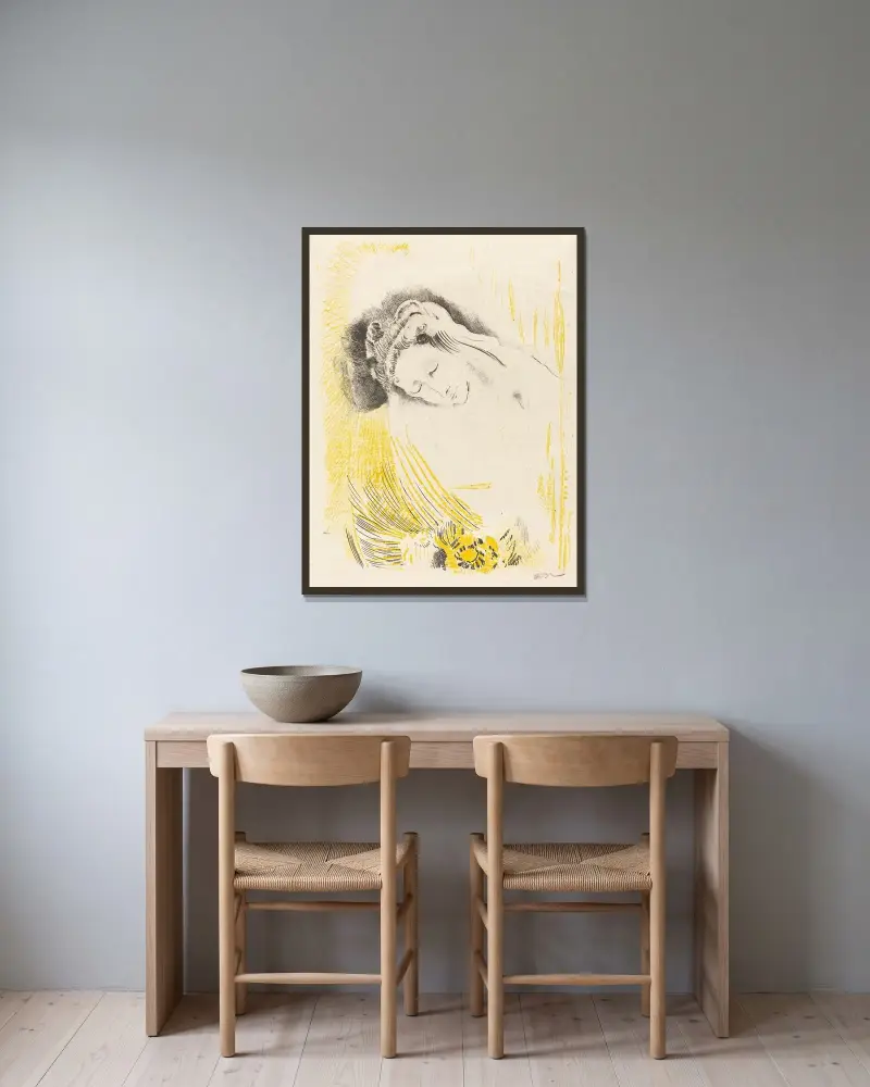 Sulamitka, Odilon Redon w ramie na ścianie