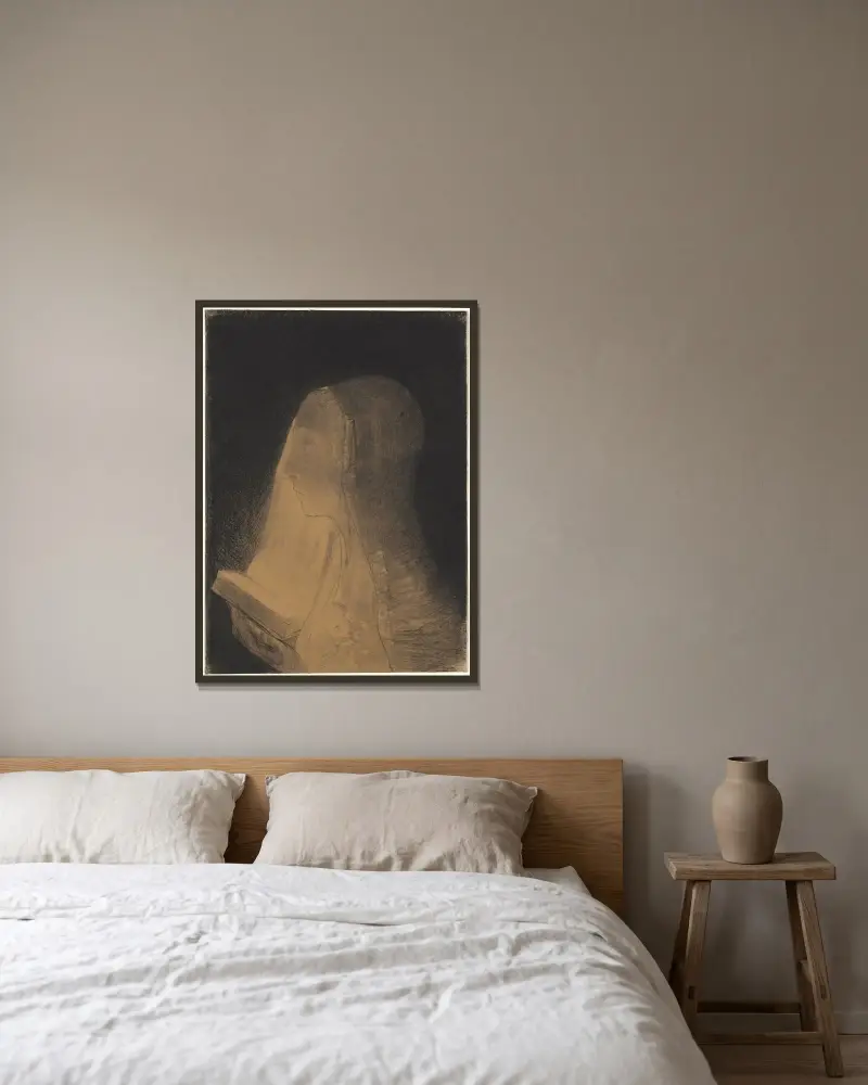 Księga światła, Odilon Redon w ramie na ścianie