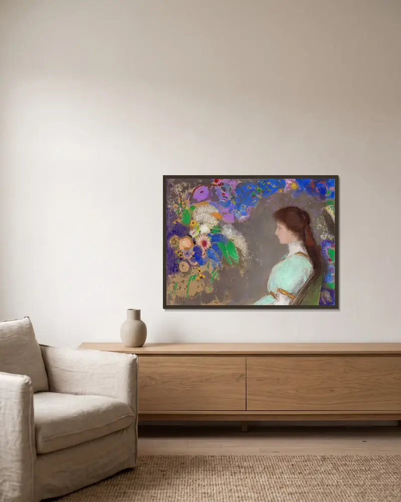 Violette Heymann, Odilon Redon w ramie na ścianie