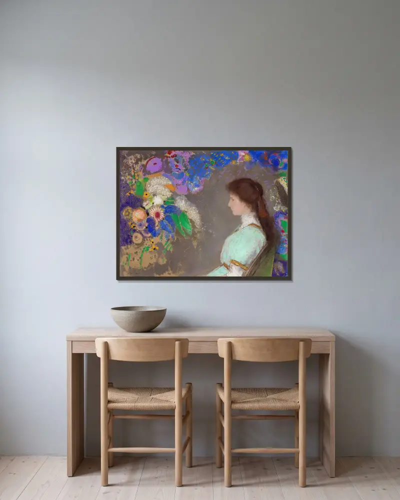 Violette Heymann, Odilon Redon w ramie na ścianie