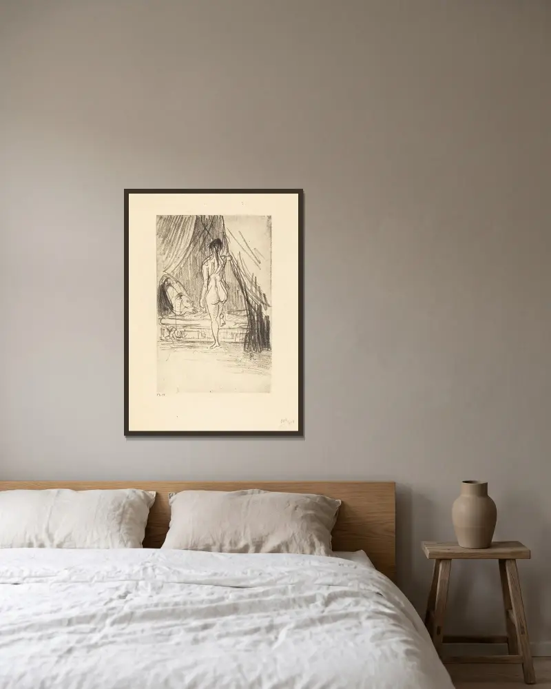 Volupté, fantôme élastique ! von Odilon Redon gerahmt an einer Wand