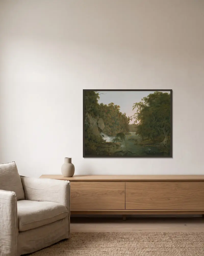 Dovedale, Joseph Wright of Derby v rámu na stěně