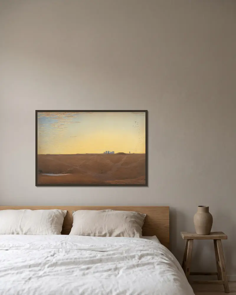 Stonehenge – Twilight av William Turner of Oxford inramad på en vägg