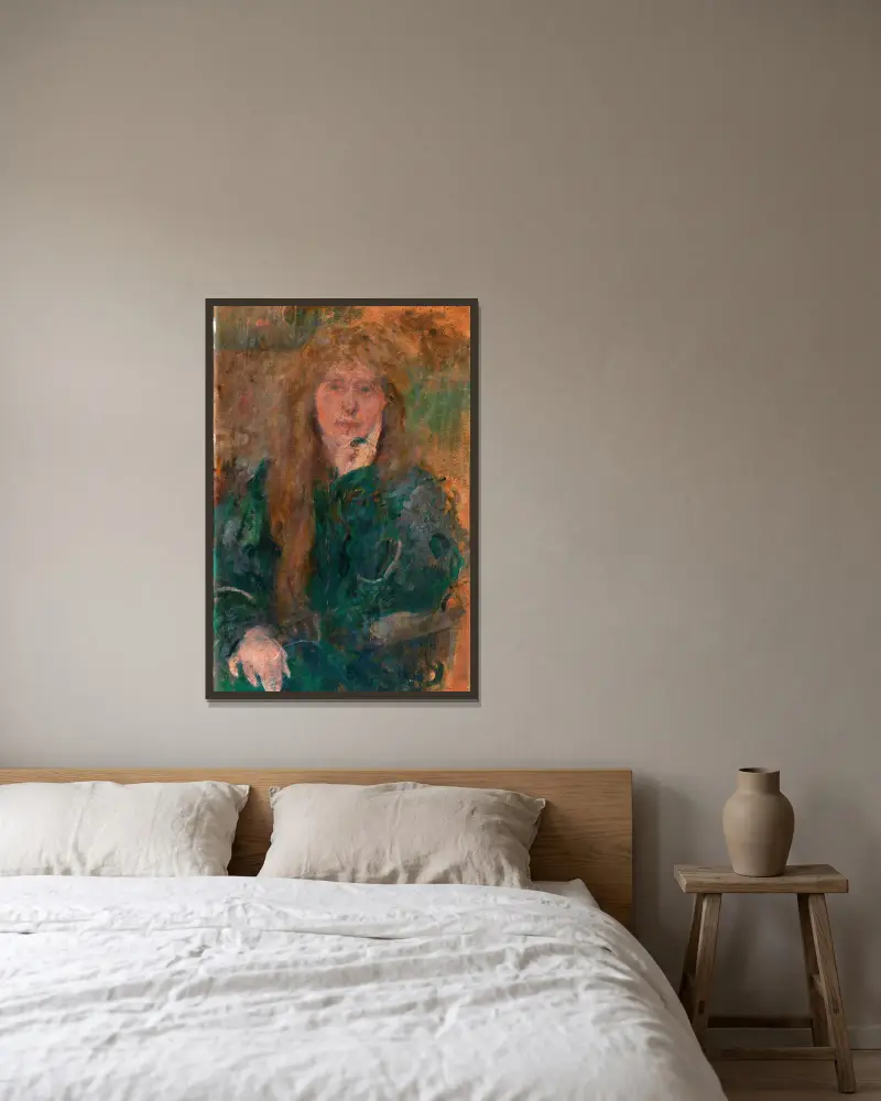 Natalie Barney von Olga Boznanska gerahmt an einer Wand