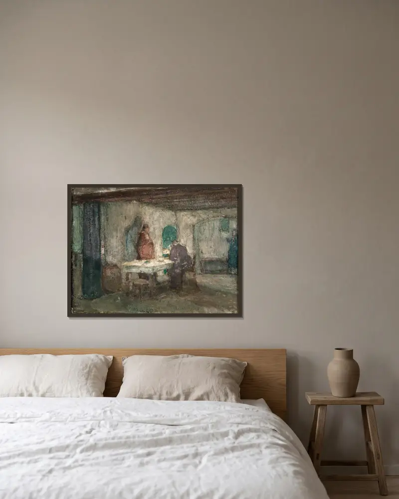 Und er entschwand ihren Blicken von Henry Ossawa Tanner gerahmt an einer Wand