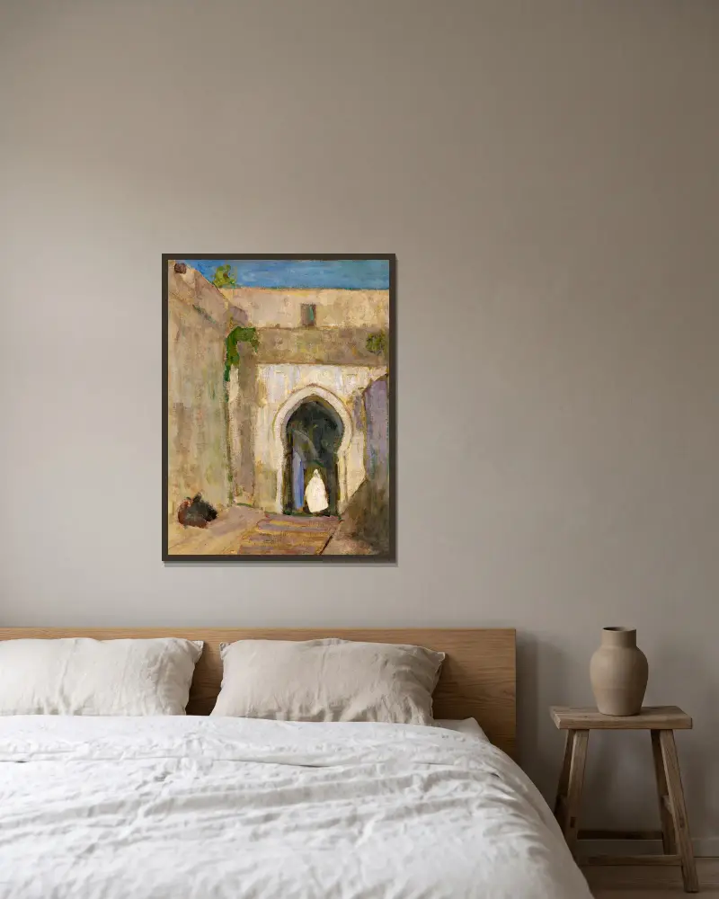 Brama, Tanger, Henry Ossawa Tanner w ramie na ścianie