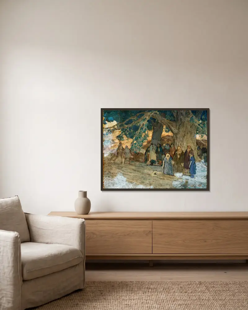 Uzdravoval nemocné, Henry Ossawa Tanner v rámu na stěně