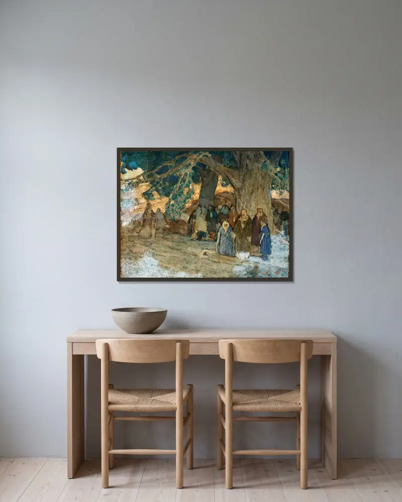 Uzdravoval nemocné, Henry Ossawa Tanner v rámu na stěně