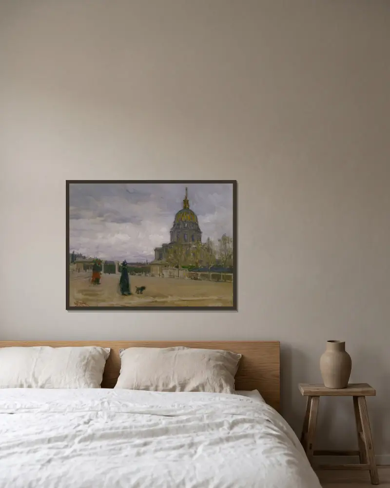 Les Invalides, Paris von Henry Ossawa Tanner gerahmt an einer Wand