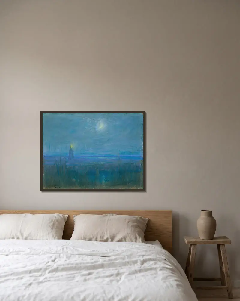 Kärr i New Jersey av Henry Ossawa Tanner inramad på en vägg