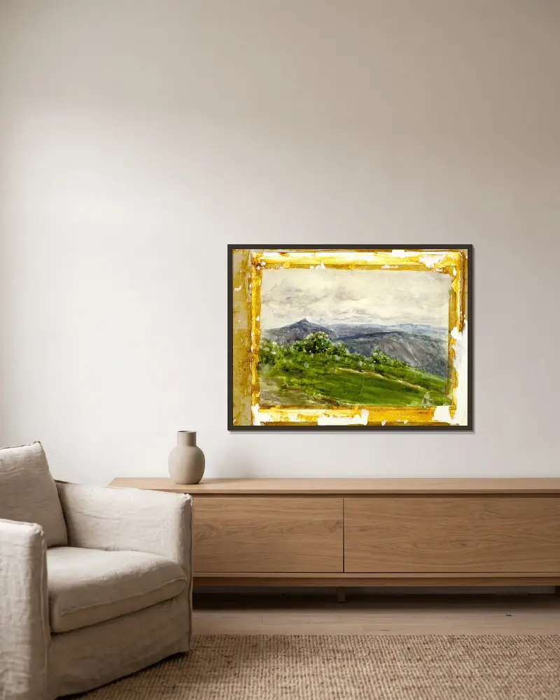 Bergslandschaft, Hochland, North Carolina von Henry Ossawa Tanner gerahmt an einer Wand