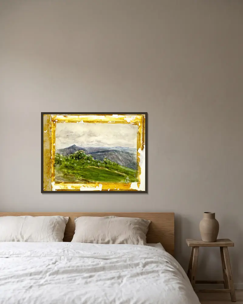 Bergslandschaft, Hochland, North Carolina von Henry Ossawa Tanner gerahmt an einer Wand