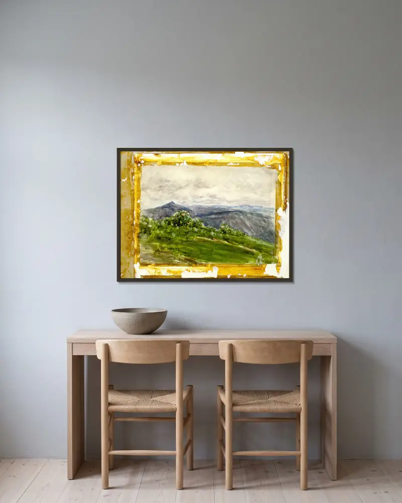 Bergslandschaft, Hochland, North Carolina von Henry Ossawa Tanner gerahmt an einer Wand