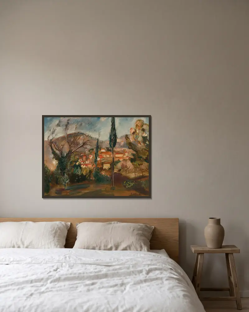 Cap-Brun av Emile Othon Friesz inramad på en vägg