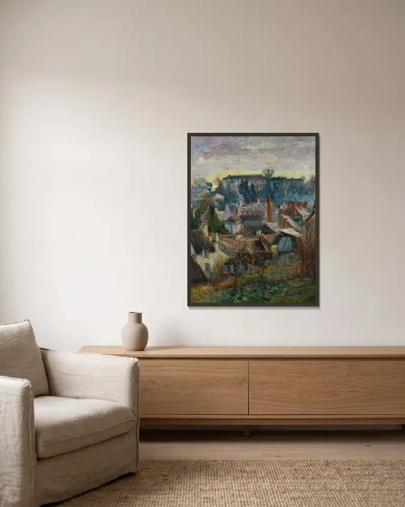 Falaise av Emile Othon Friesz inramad på en vägg