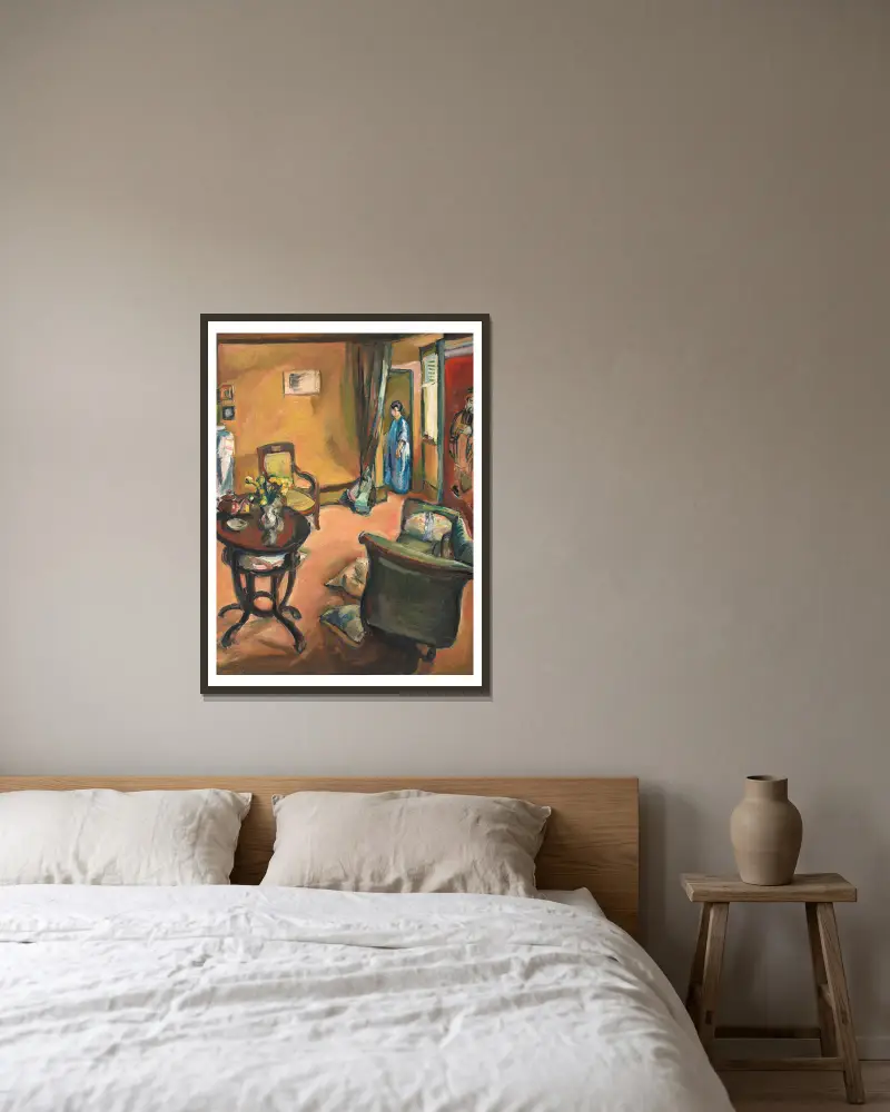 Interieur von Emile Othon Friesz gerahmt an einer Wand