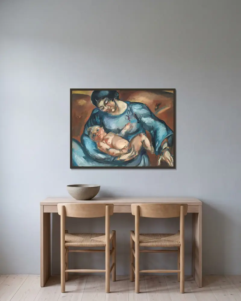 Mother’s Love av Emile Othon Friesz inramad på en vägg