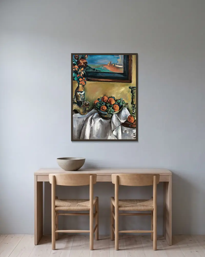 Nature Morte av Emile Othon Friesz inramad på en vägg