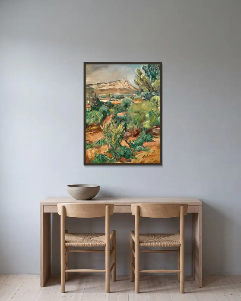 Berget Coudon sett från Cap Brun av Emile Othon Friesz inramad på en vägg