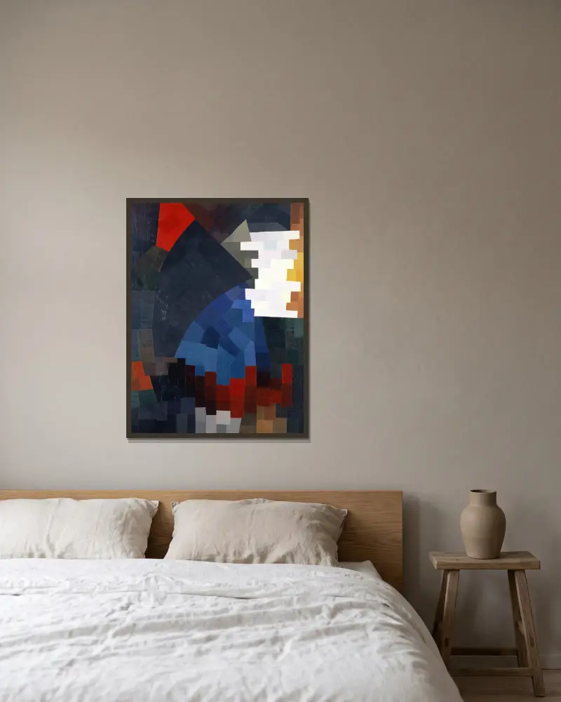 Komposition, 1932 – Nr. 1 von Otto Freundlich gerahmt an einer Wand