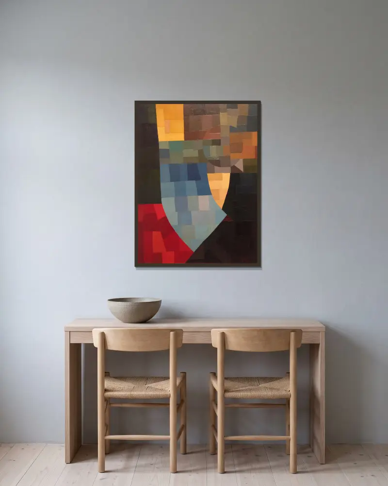 Kompozycja, 1930 – Nr. 1, Otto Freundlich w ramie na ścianie