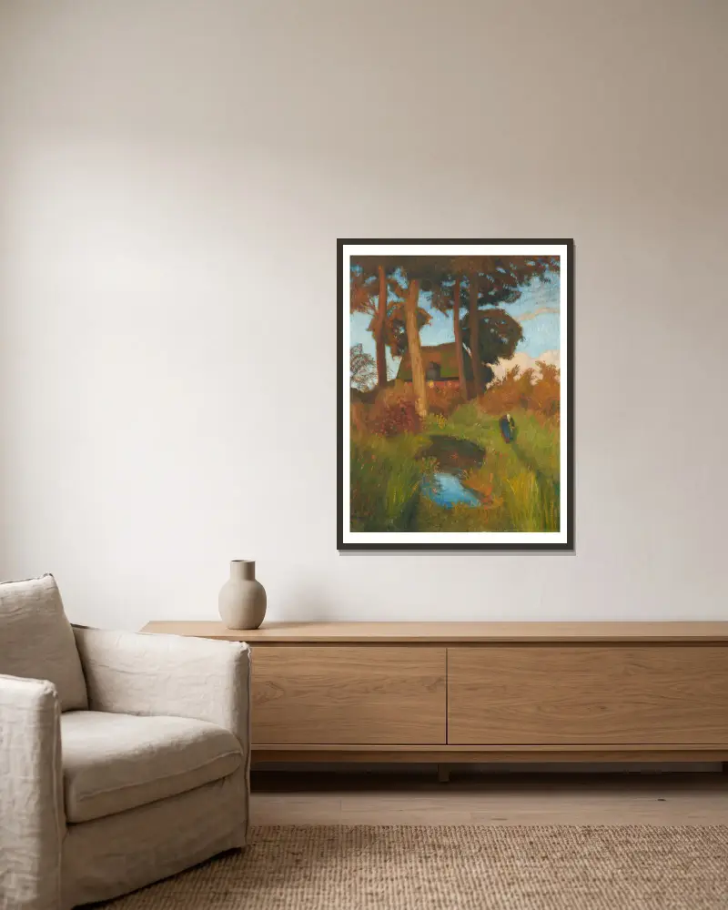 Starý dům, Otto Modersohn v rámu na stěně