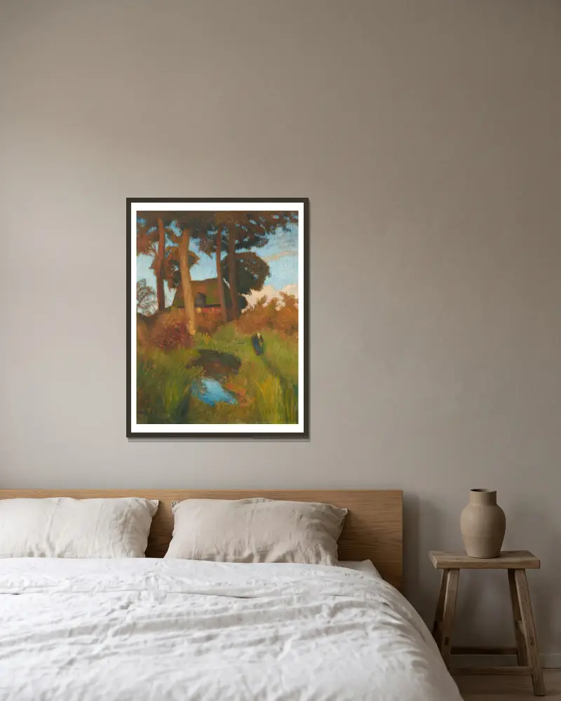 Starý dům, Otto Modersohn v rámu na stěně