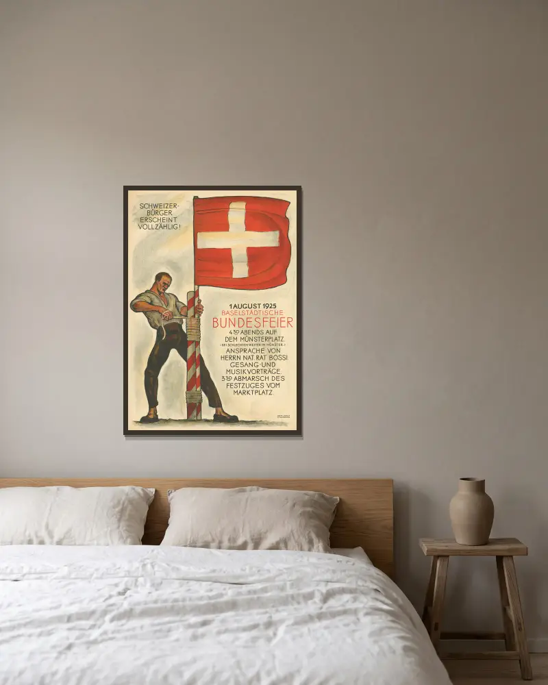 Święto federalne, 1925, Otto Plattner w ramie na ścianie