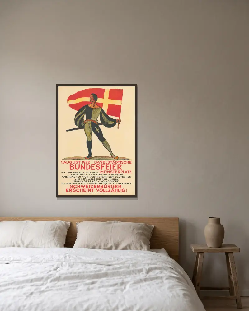 Święto Federalne, 1922, Otto Plattner w ramie na ścianie