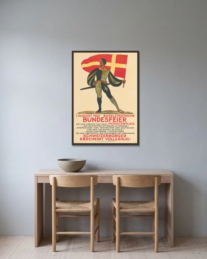 Święto Federalne, 1922, Otto Plattner w ramie na ścianie