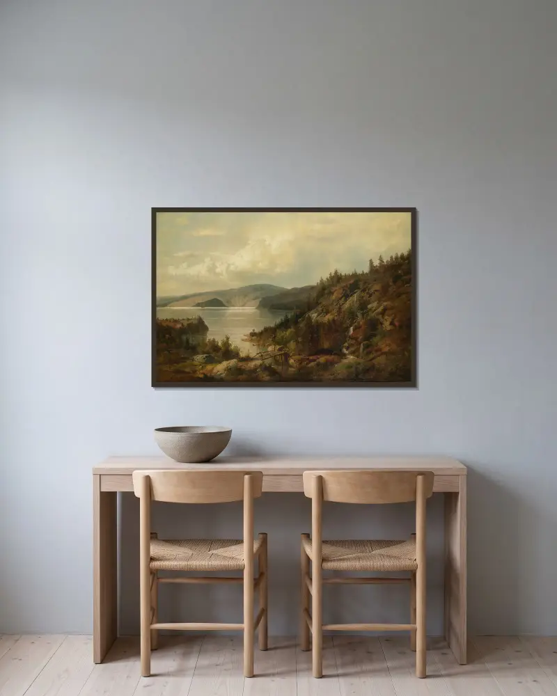 Stary most, Hermann Ottomar Herzog w ramie na ścianie