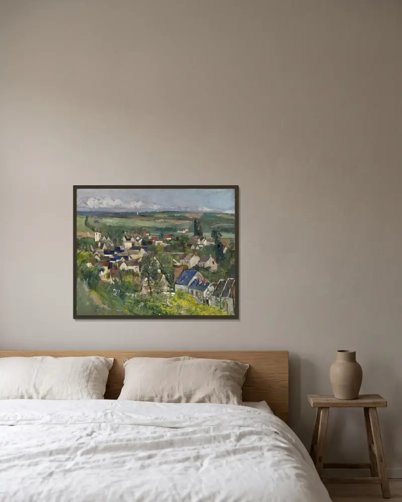 Panorama Auvers, Paul Cézanne w ramie na ścianie