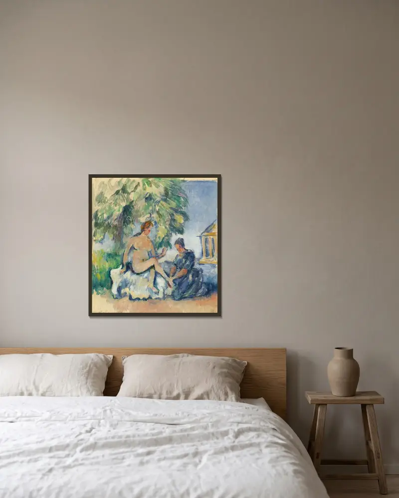 Batseba von Paul Cézanne gerahmt an einer Wand