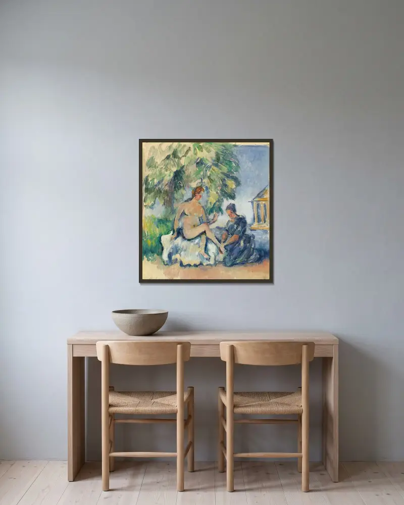 Batseba von Paul Cézanne gerahmt an einer Wand