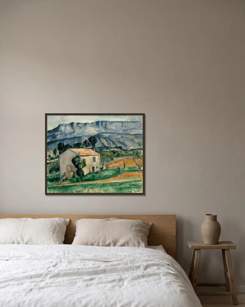 Dom w Prowansji, Paul Cézanne w ramie na ścianie