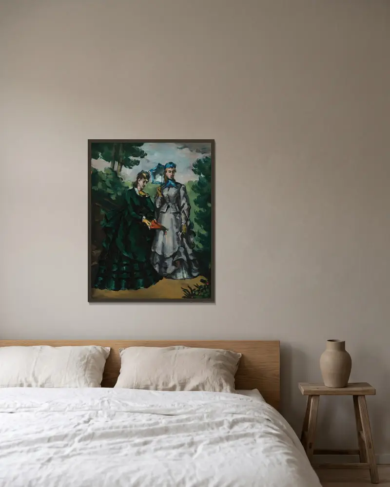 Promenáda, Paul Cézanne v rámu na stěně