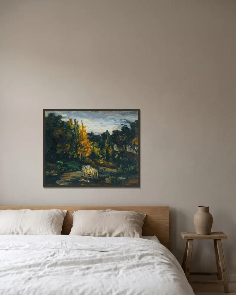 Krajobraz, 1866, Paul Cézanne w ramie na ścianie