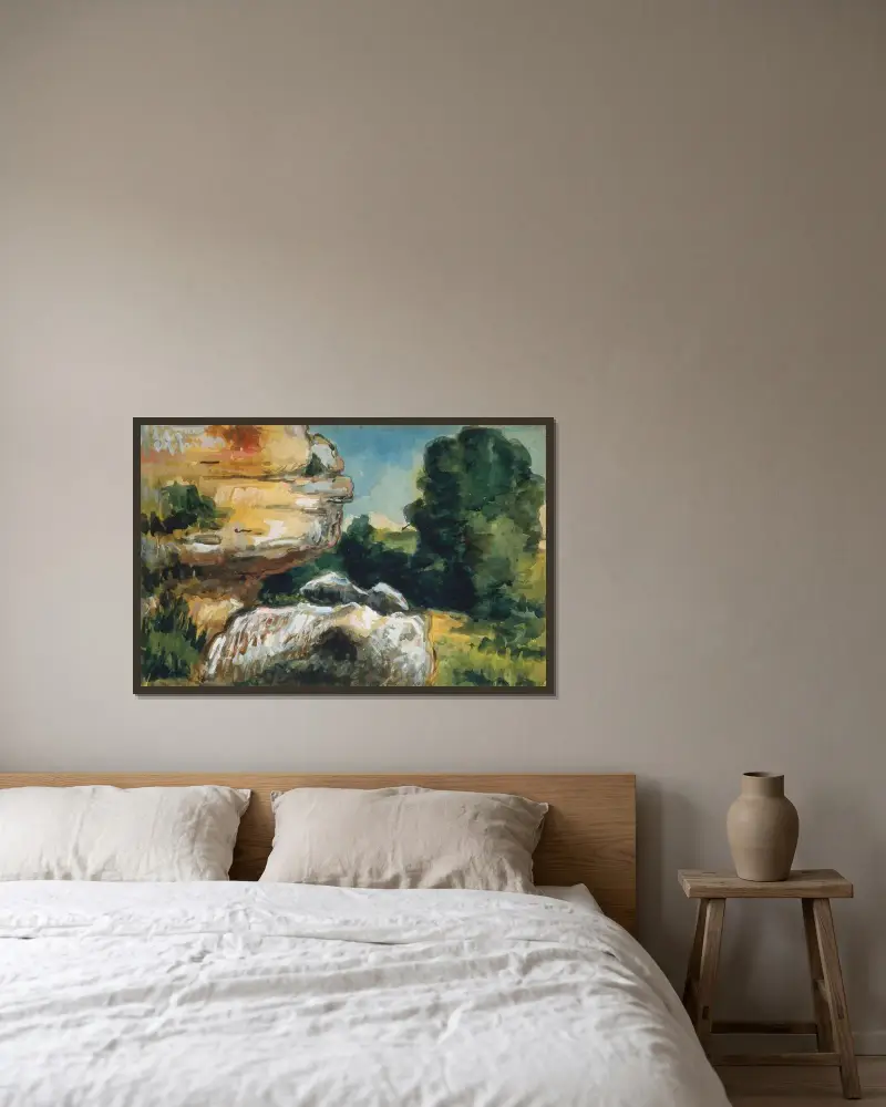 Skały, Paul Cézanne w ramie na ścianie