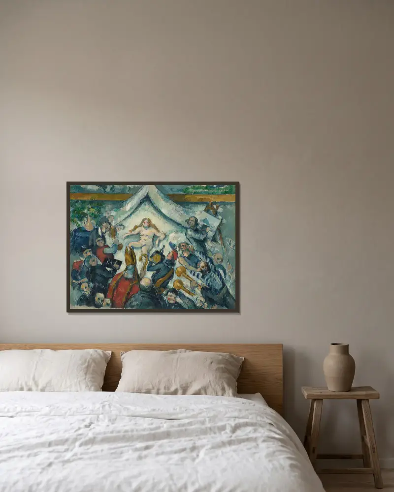 Věčný ženský princip, Paul Cézanne v rámu na stěně