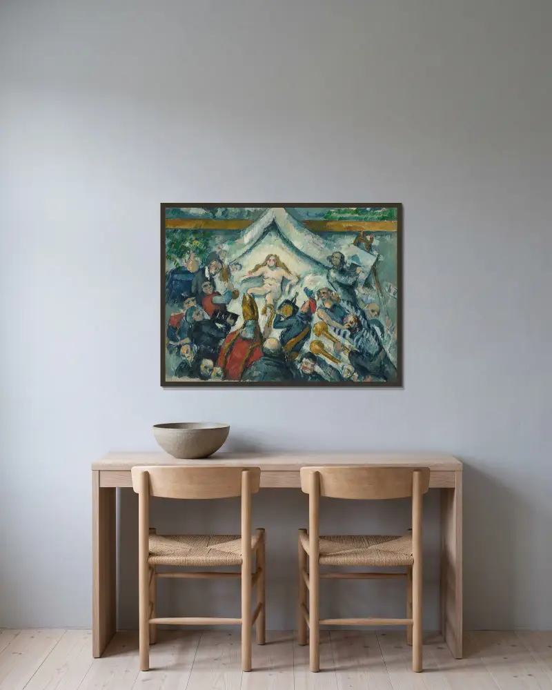 Věčný ženský princip, Paul Cézanne v rámu na stěně