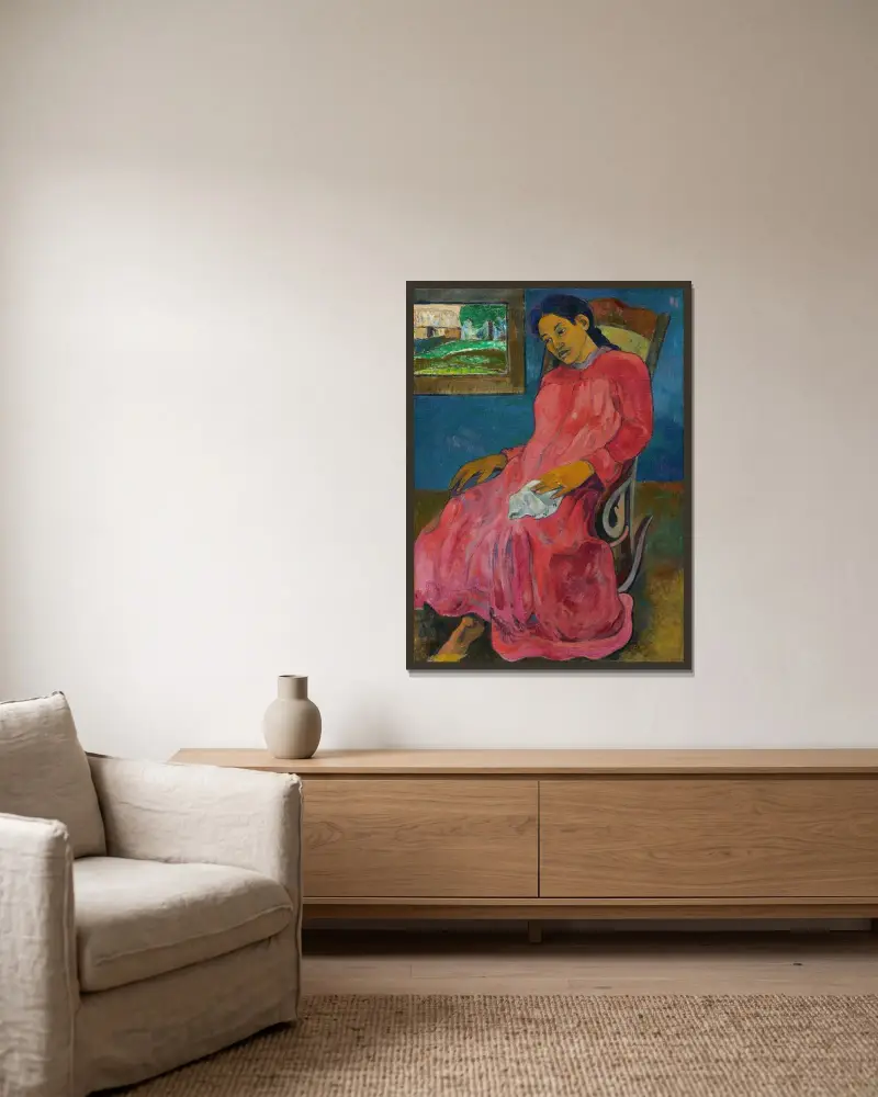 Faaturuma (Melancholia), Paul Gauguin w ramie na ścianie