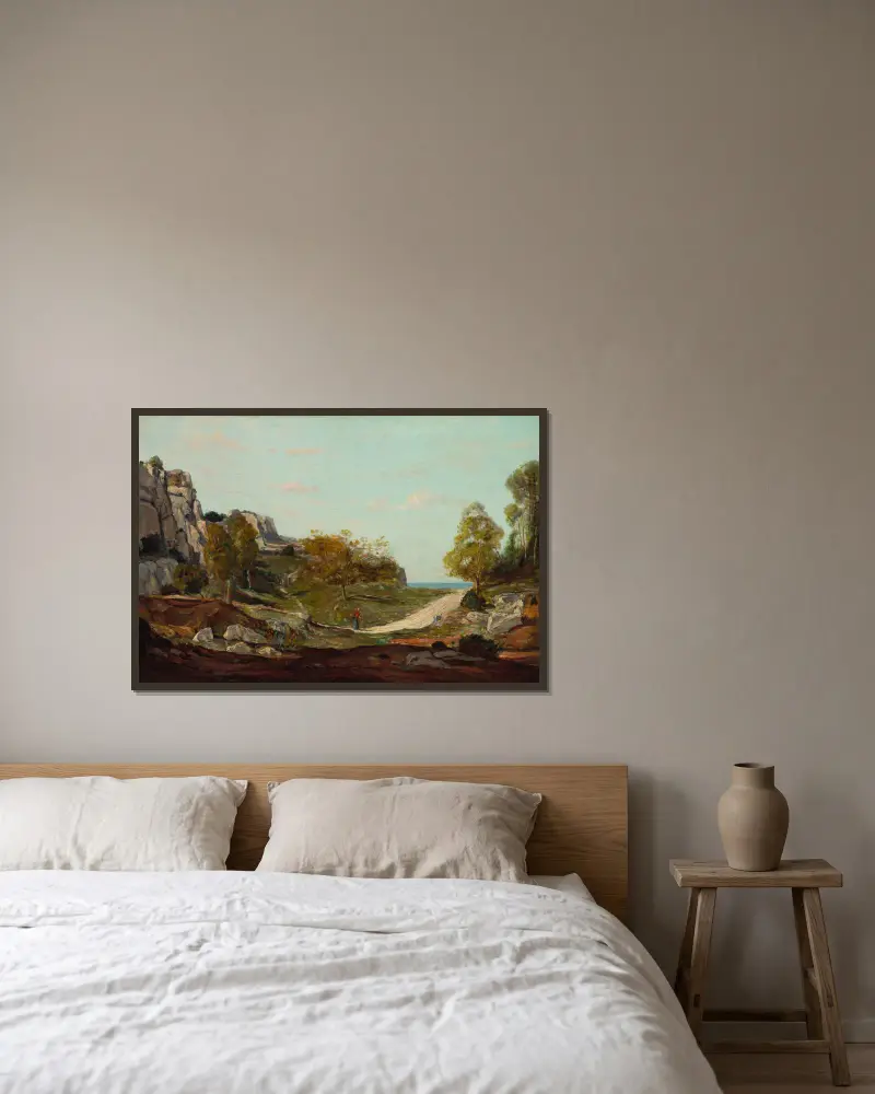 Krajobraz w Saint-André, pod Marsylią, Paul Gauguin w ramie na ścianie