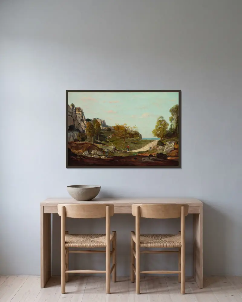 Krajobraz w Saint-André, pod Marsylią, Paul Gauguin w ramie na ścianie