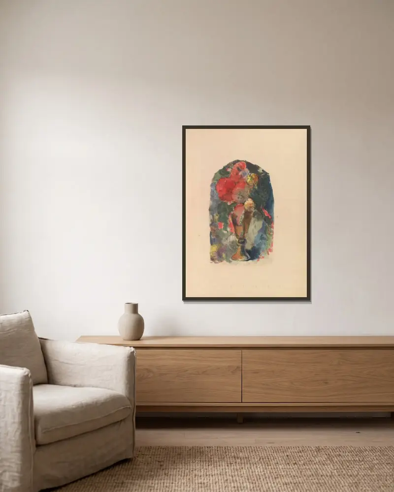 Noa Noa, Blatt 3 von Paul Gauguin gerahmt an einer Wand
