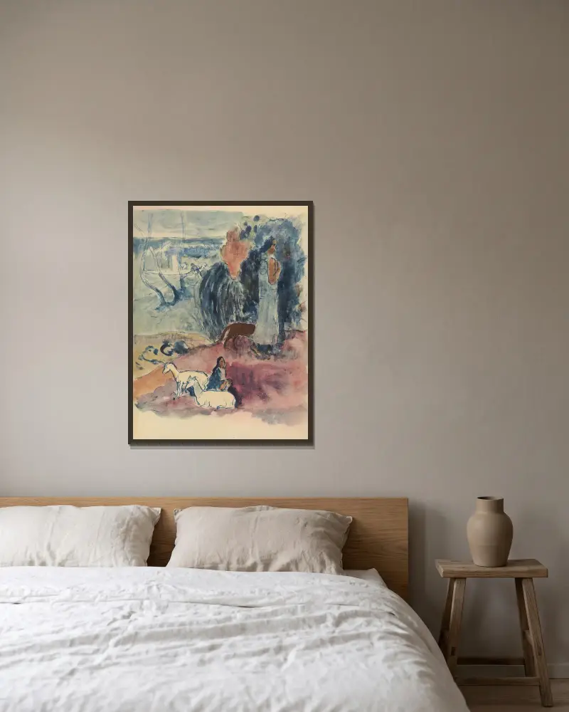 Noanoa Pl.12, Paul Gauguin v rámu na stěně