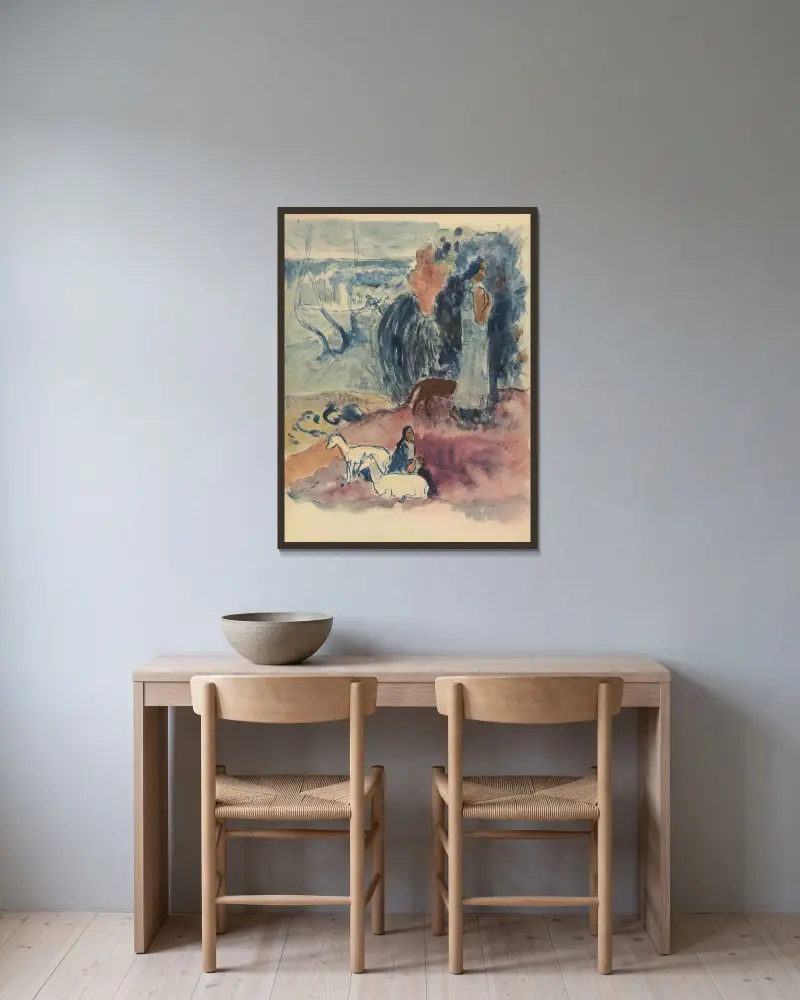Noanoa Pl.12, Paul Gauguin v rámu na stěně