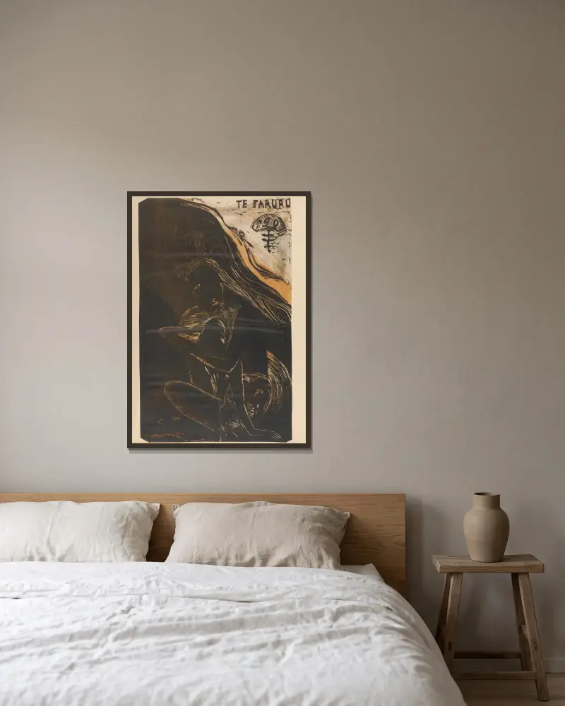 Noa Noa, Pl. 27 von Paul Gauguin gerahmt an einer Wand