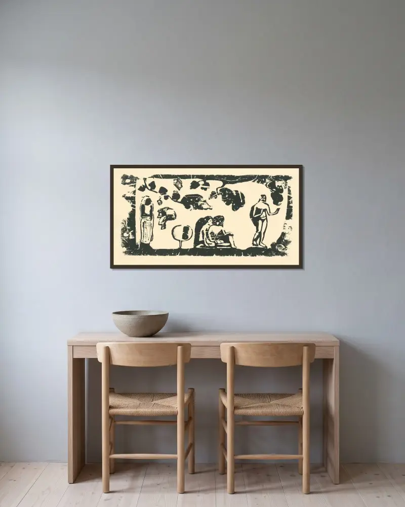 Raj, Paul Gauguin w ramie na ścianie