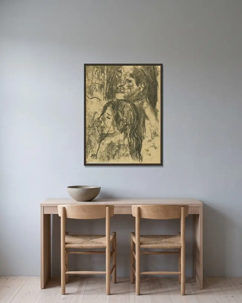 Dwie Markizanki, Paul Gauguin w ramie na ścianie